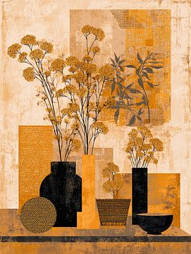 Orange Flowers | Floral Boost by Eye catching paintings