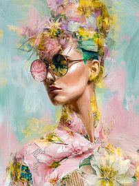 Pastel Portrait with Sunglasses