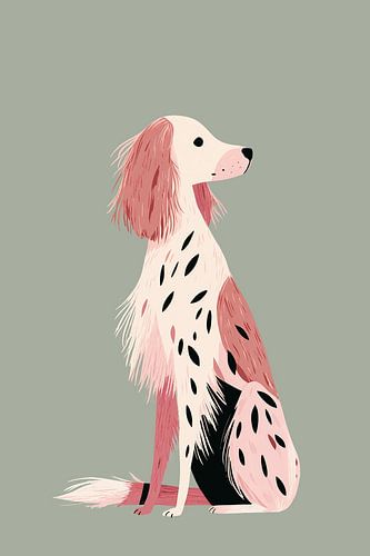 Cocker Spaniel in Pink