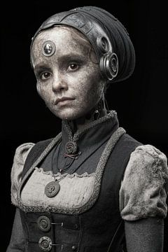 Between memory and mechanics by Klaus Tesching - Art-AI