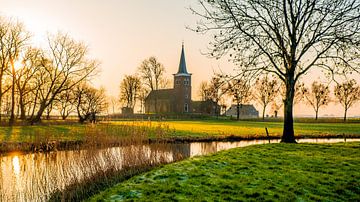 Catharinakerk van Lions (Leons), Friesland, Nederland. van Jaap Bosma Fotografie