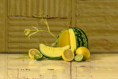 Still life in yellow by Monique van Velzen