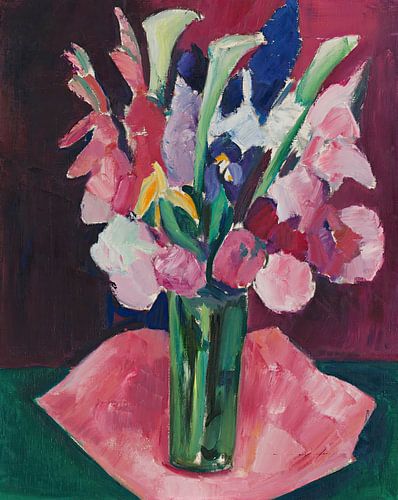 Flowers in a Vase by Marsden Hartley