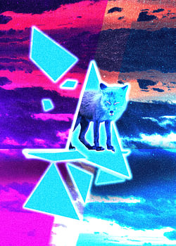 Blue Fox in Star-Space