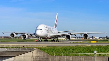L'Airbus A380 d'Emirates. sur Jaap van den Berg