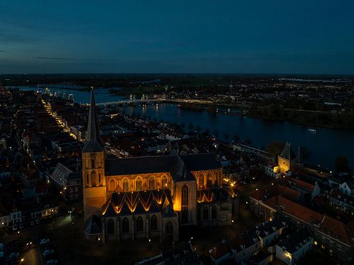 Bovenkerk Kampen im Abendlicht von Evert Jan Kip