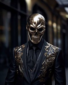 Mann mit Maske