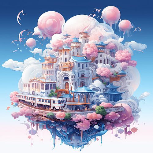 De zwevende stad van dromen