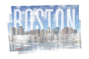 BOSTON Skyline | Vintage