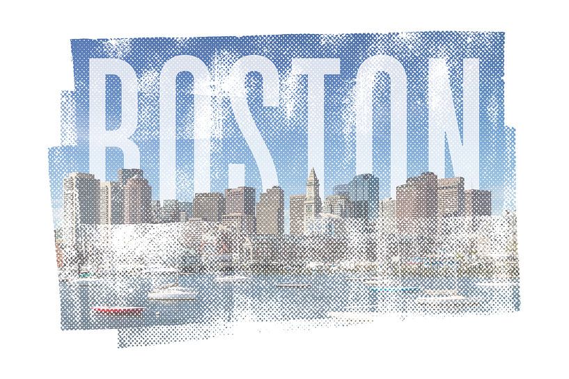 BOSTON Skyline | Vintage par Melanie Viola