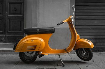 Orange Vespa
