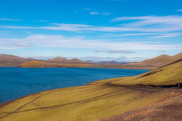 Het meer van Frostastadavatn in IJsland van Thomas Heitz