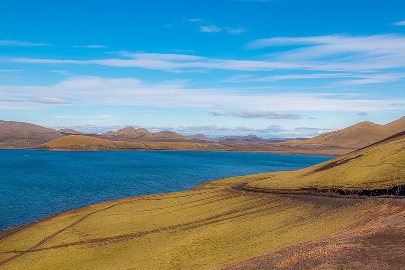 Het meer van Frostastadavatn in IJsland van Thomas Heitz