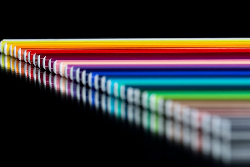 Pencils in a row. by Ronald van Kooten