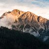 Berggipfel aus Südtirol leuchtet im Abendlicht von Jens Seßler