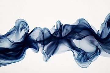 Blauw rookpatroon van Poster Art Shop