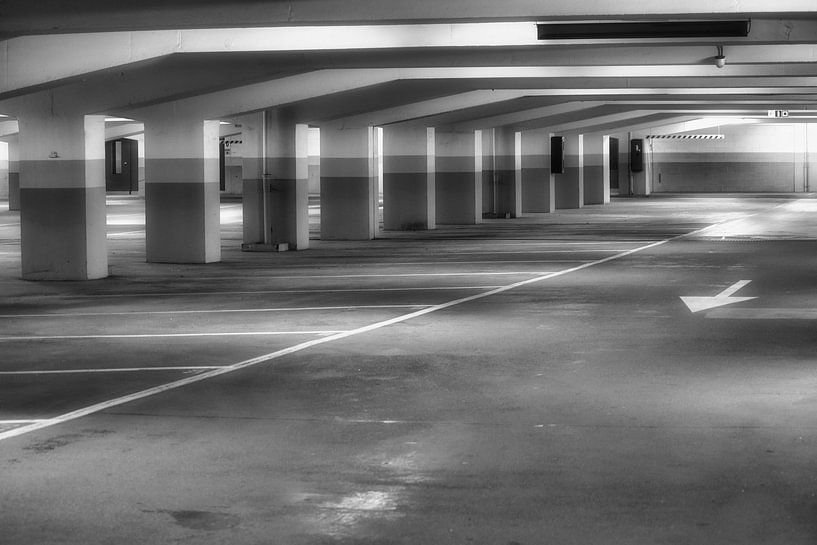 Der überdachte Parkplatz von Faucon Alexis