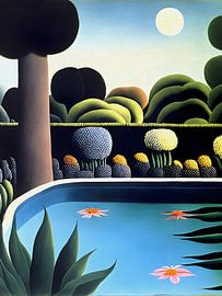 Pool bei Mondschein von Artclaud