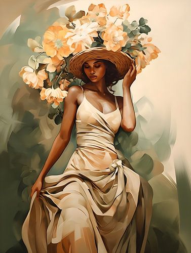 Elegante Afrikaanse vrouw