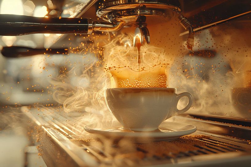 drink a cup of coffee or cappuccino by Egon Zitter