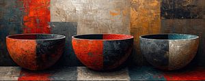 Abstrakte Erdtöne | Urban Texture Trio