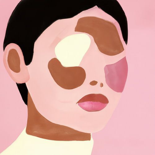 Abstract portret, illustratie