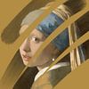 MOMY - Meisje met parel - Meisje van Vermeer - Schilderij van Studio Palette