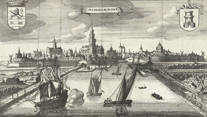 Gaspar Bouttats, Ansicht von Middelburg, 1679 von Atelier Liesjes
