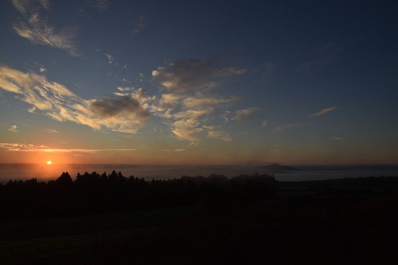 At the dawn of an autumn morning by Claude Laprise