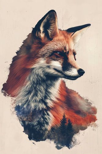 Sly Beauty - Magical Fox in Mystical Landscape