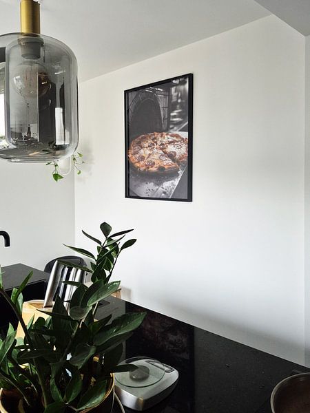 Pizza in een steenoven