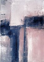 Roze en blauwe kunst