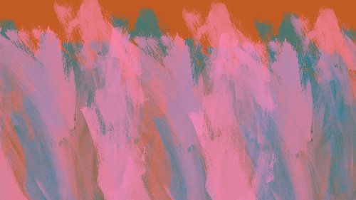 Kleurrijke abstracte kunst in felle kleuren