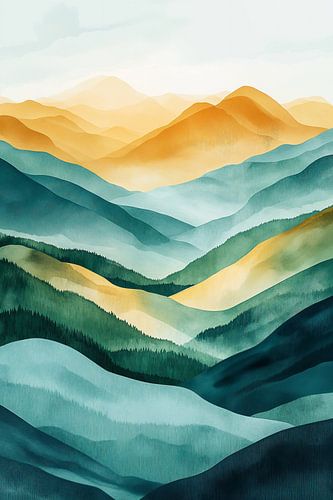 Pics dorés, vallées vertes