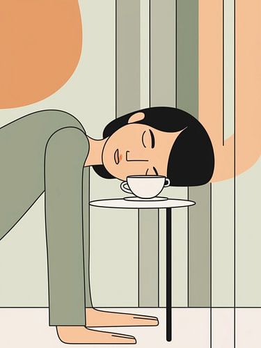 Aan tafel in slaap vallen