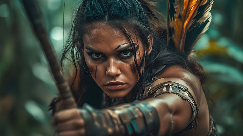 Fierce Warrior in the Jungle by Lisa Bovenlander