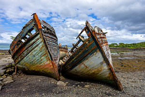 Die Schiffswracks von Salen auf Mull, Schottland (5/8)