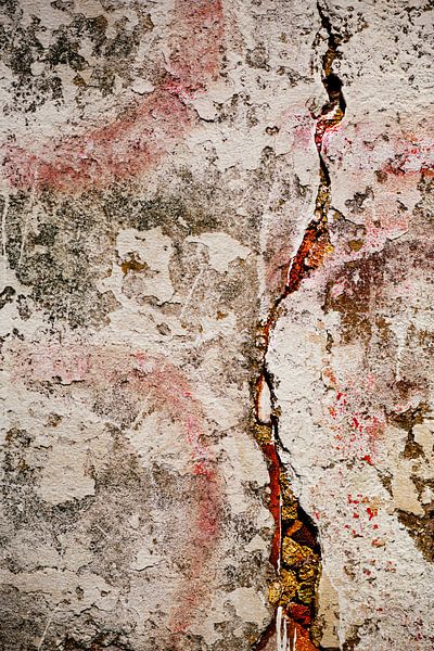 PLASTERED OLD WALL, MODERN ABSTRACT by Petra Terpstra