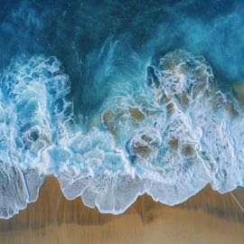 Golden coastline by Poster Art Shop