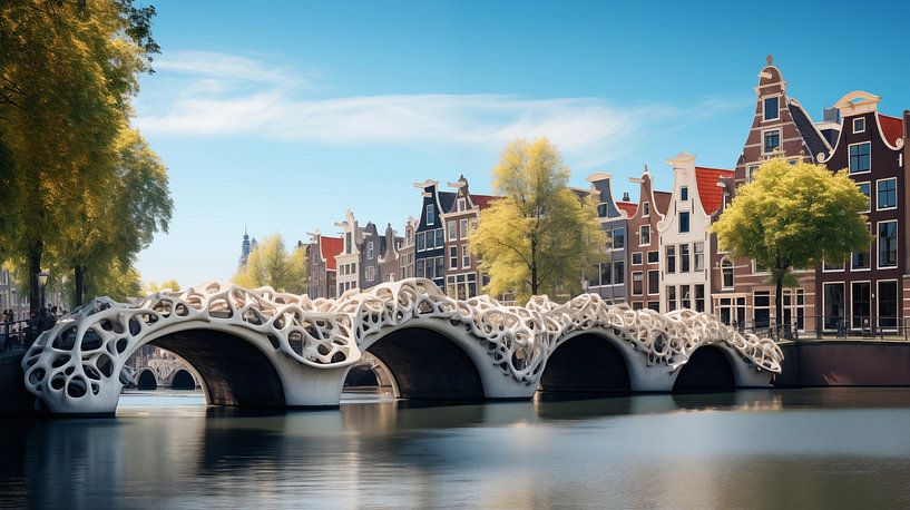 Herengracht in Gaudi stijl van ArtsbyPol