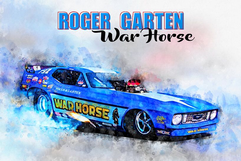 Roger Garten's, War Horse with title by Theodor Decker