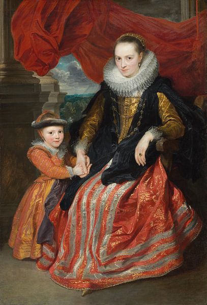 Susanna Fourment and Her Daughter, Antoon van Dyck by Masterful Masters