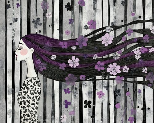 Vrouw met Bloemen | Vrouw Bloemen