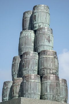 Barils de harengs Scheveningen, mer du Nord Pays-Bas sur Caroline Drijber