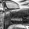 Chevrolet pickup detail in black and white by autofotografie nederland