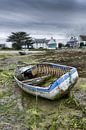 Old dilapidated boat on dry land by Mark Bolijn thumbnail