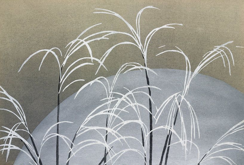 Maan en gras van Dina Dankers