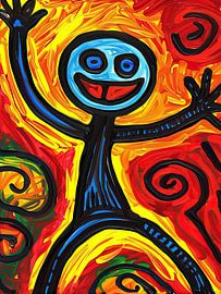 Malerei Merry Abstract | Tanz der Farben von ARTEO Gemälde