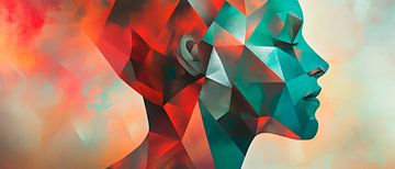 Geometric dreams - Soul play of colours by Poster Art Shop
