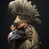 General Clayton of chicken division 101 by Digitale Schilderijen
